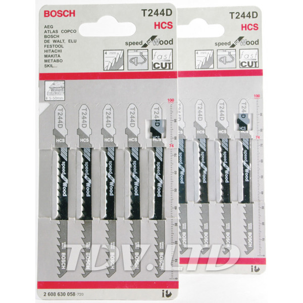 Пилочки для электролобзика Bosch T244D (5шт.)